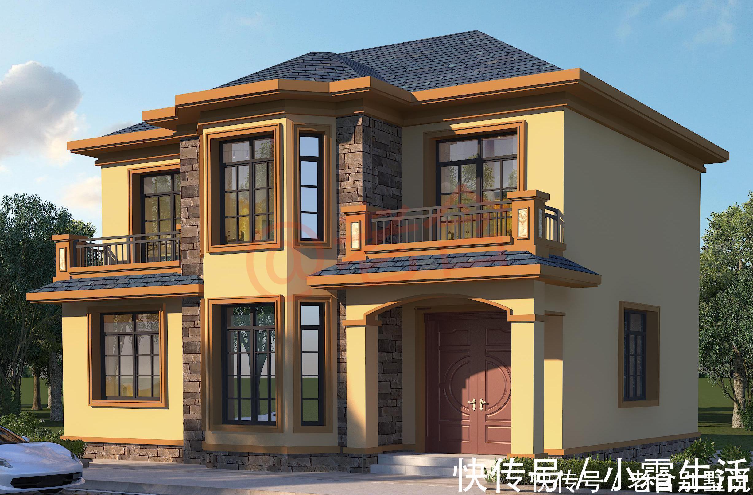 进深|建房师给了3套农村自建房别墅图纸,15万就能盖,哪套好看?