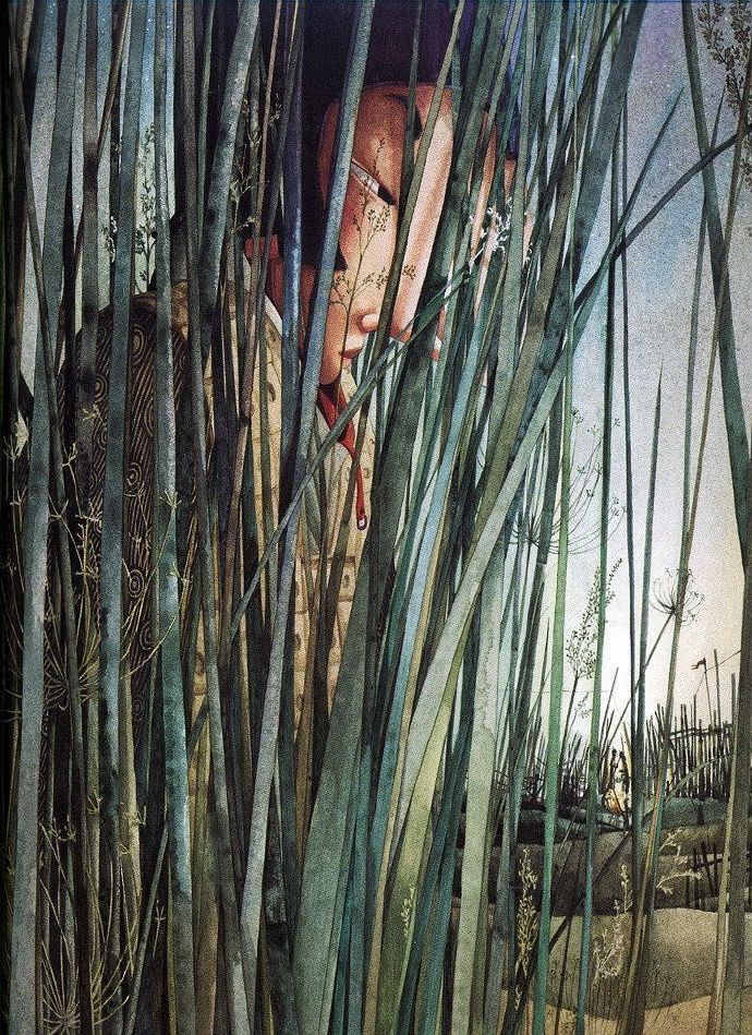 海贝卡·朵特梅-!插画师海贝卡·朵特梅-喜欢用不透明水彩作画,人物造型充满想象力并带有诡异气质