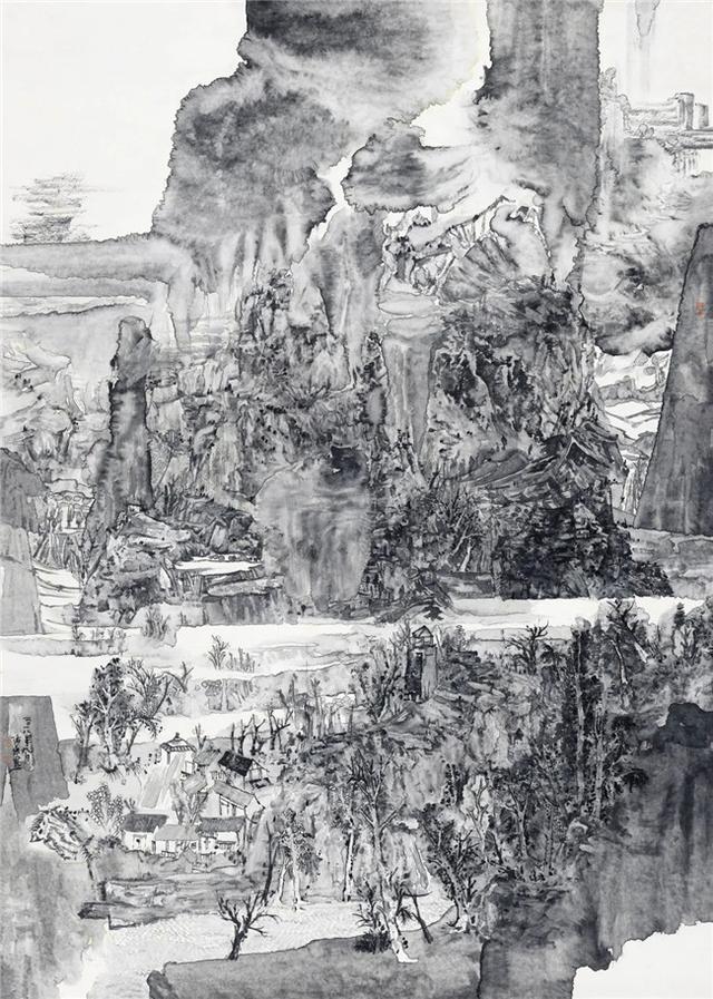 中国画#艺术鉴赏网:山水画家宋德志与艺术的邂逅