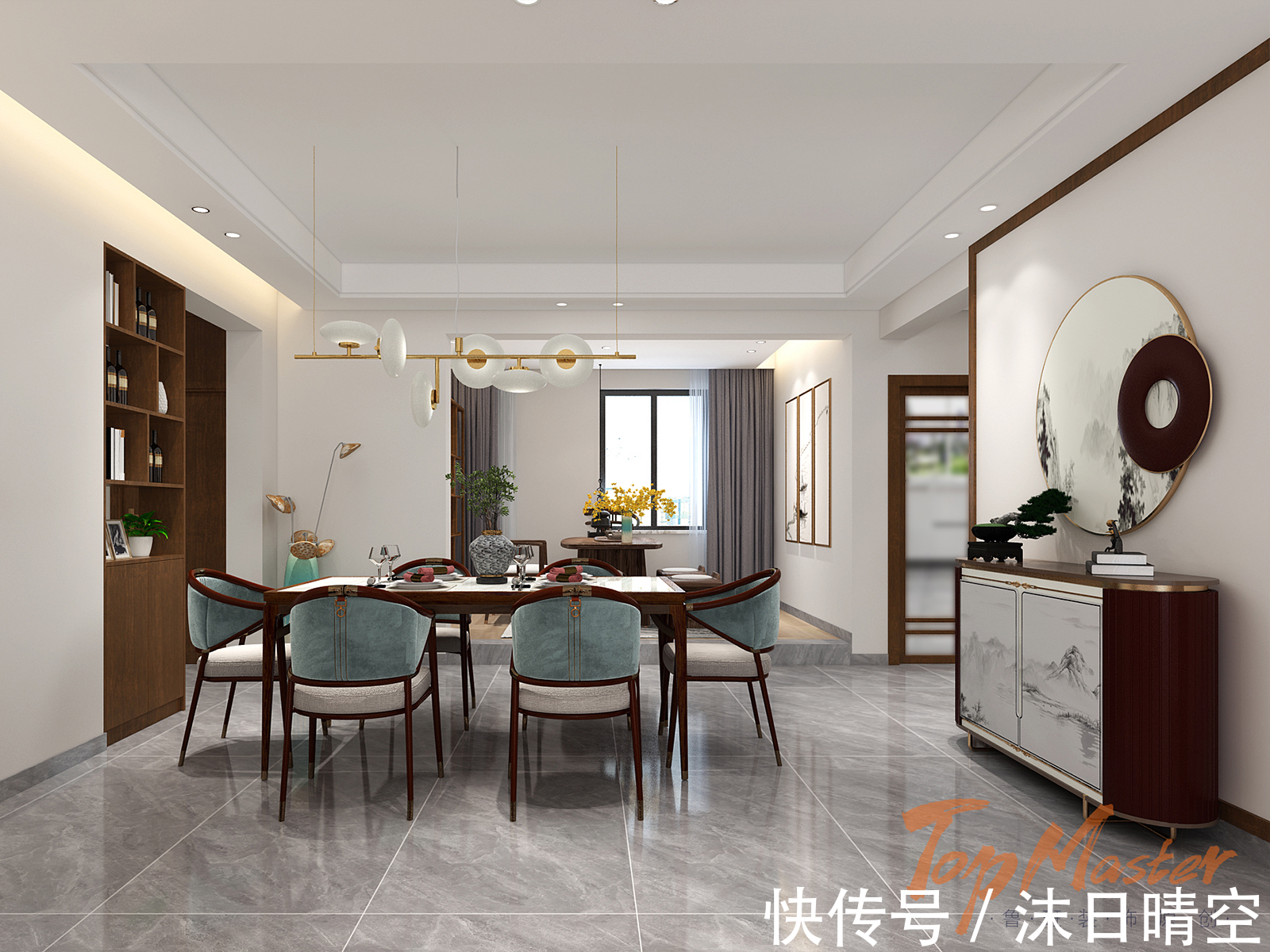 星浦|渔园星浦160㎡新中式,浓厚的文化韵味