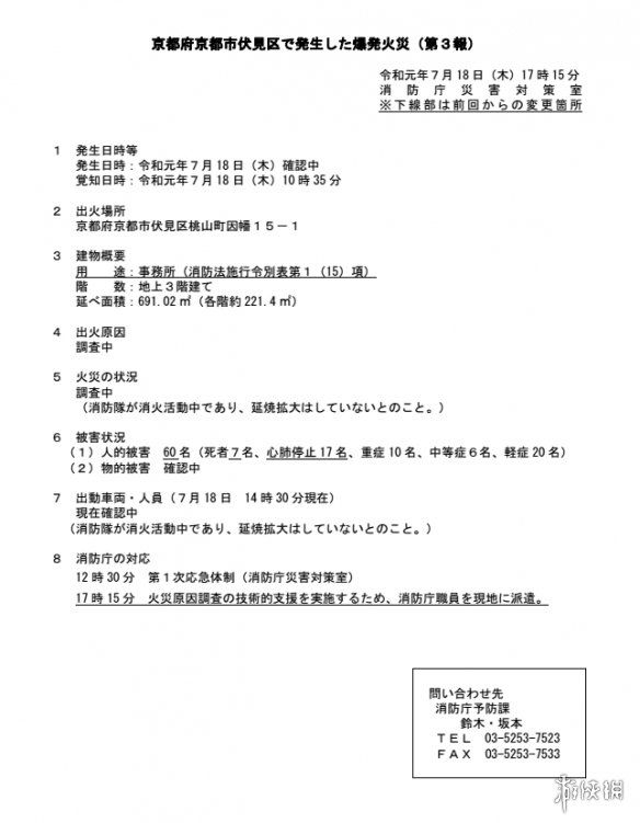 悲痛 京阿尼 京都动画火灾已确认33人死亡现场发现行凶刀具 快资讯