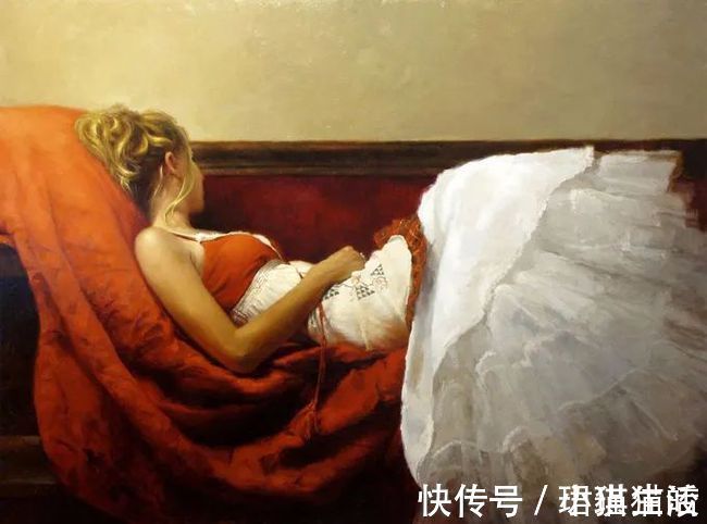 油画#艺术家杰里米·曼恩的油画,颜色既生动又大气!