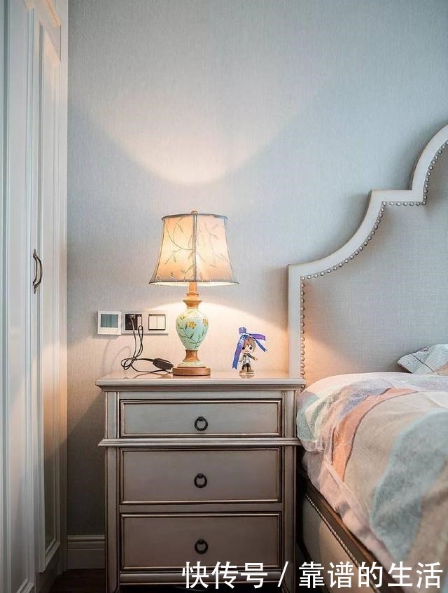 淡蓝色|130㎡现代美式，简约的优雅，好精致！130㎡现代美式，简约的优雅，好精致！