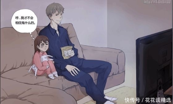 妈妈|搞笑漫画：一米八的男子汉也爱吃棉花糖？妹妹：谢谢你！