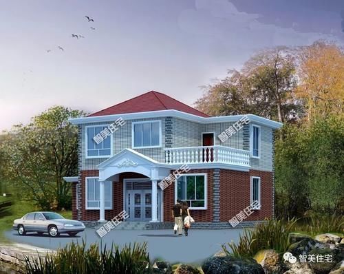 两层别墅|建在农村的经典两层别墅,各地都能看到成品作,造价20多万