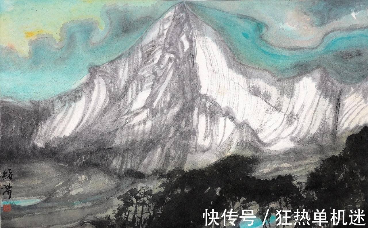水墨山水画$李绪洪水墨山水画