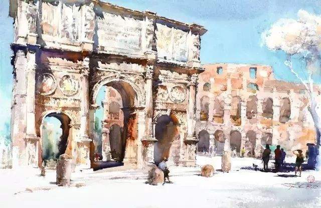 风景|风景诱人!这样的水彩作品,怎能不爱?