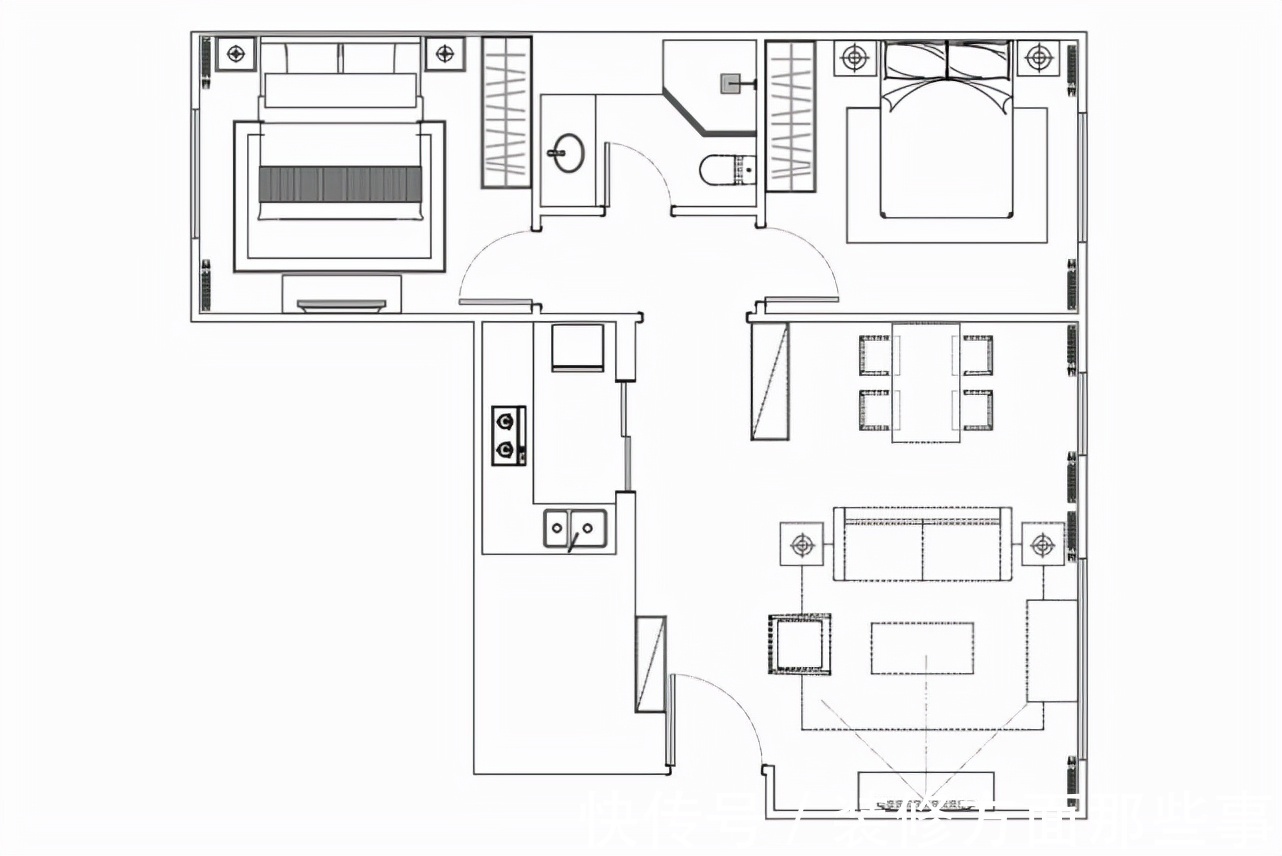 卧室|83平现代欧式二居室,清新的绿色与天然的木色相得益彰