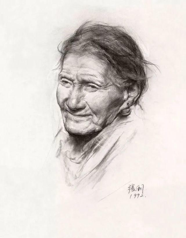 美术系|解放军艺术学院美术系教授，张利素描欣赏！