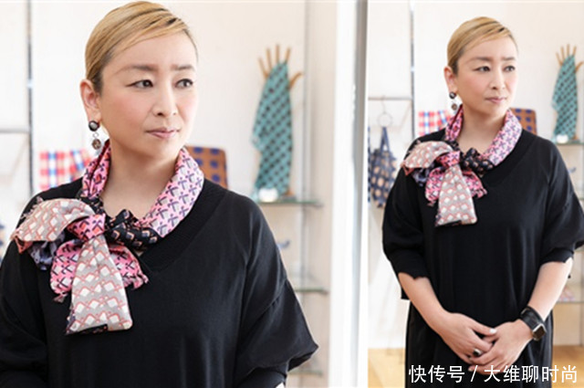 春季围巾如何戴才能有别于冬天?日网教你的方法,时髦显脸小