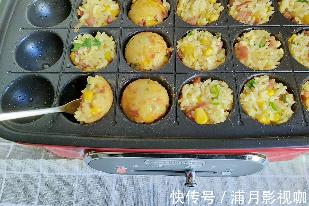 吃法|米饭新吃法，搭配各种食材，煎成美味的丸子，大人小孩都爱吃