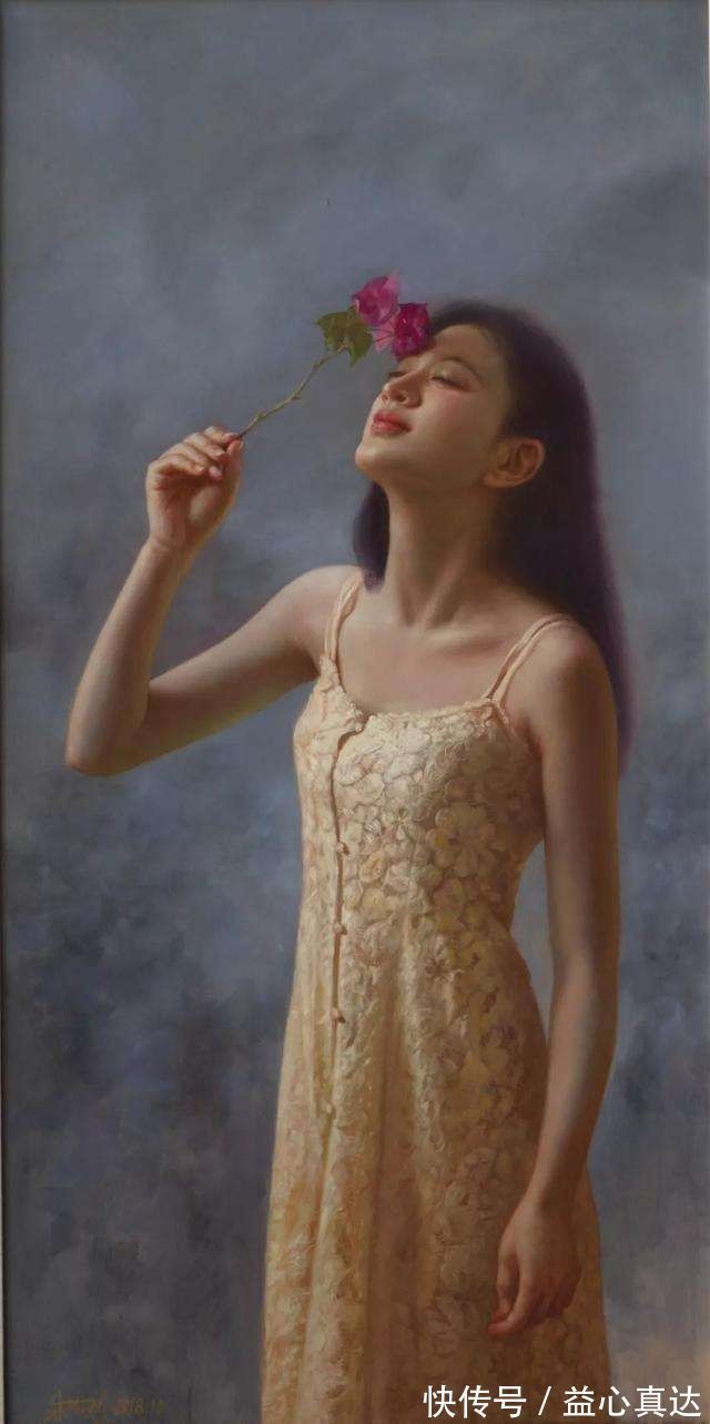 性感#艺术学院教授人体油画中的性感少女,细腻逼真,纤毫毕现