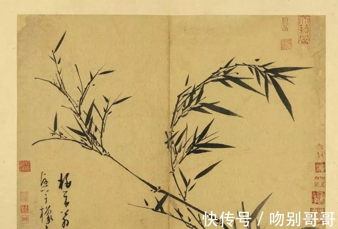 画竹!吴镇画竹,超凡脱俗!