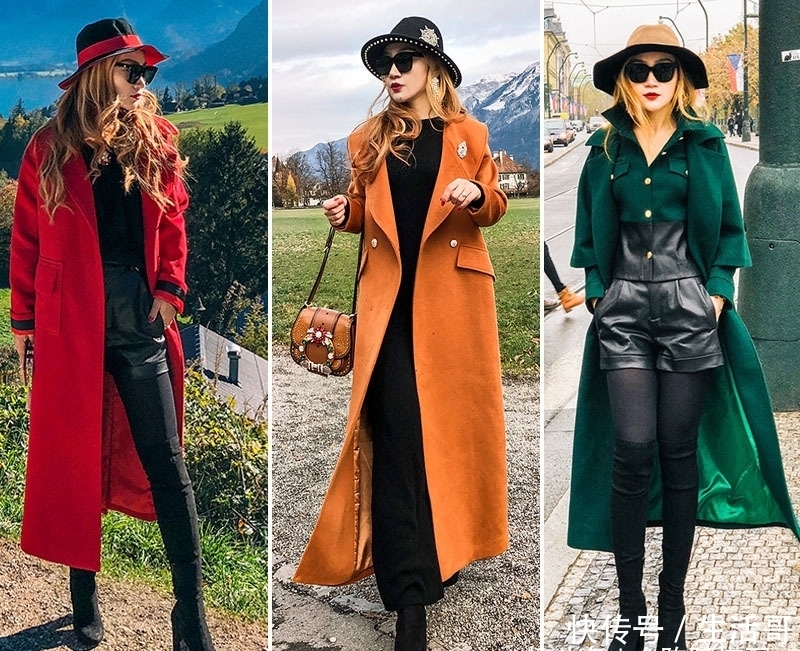 冬天|冬天穿衣也可以色彩绚丽,高质感又气质的穿搭,依然有出色的美!