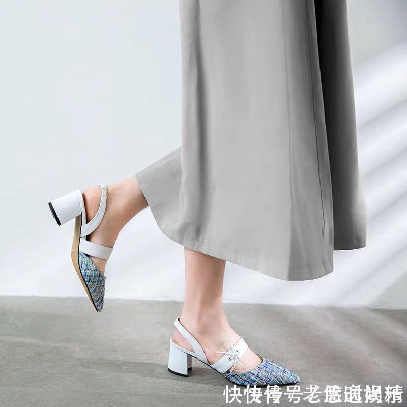 凉鞋|凉鞋怎么穿算时尚穿简约不简单的一字带凉鞋,精巧之处凸显女性魅力