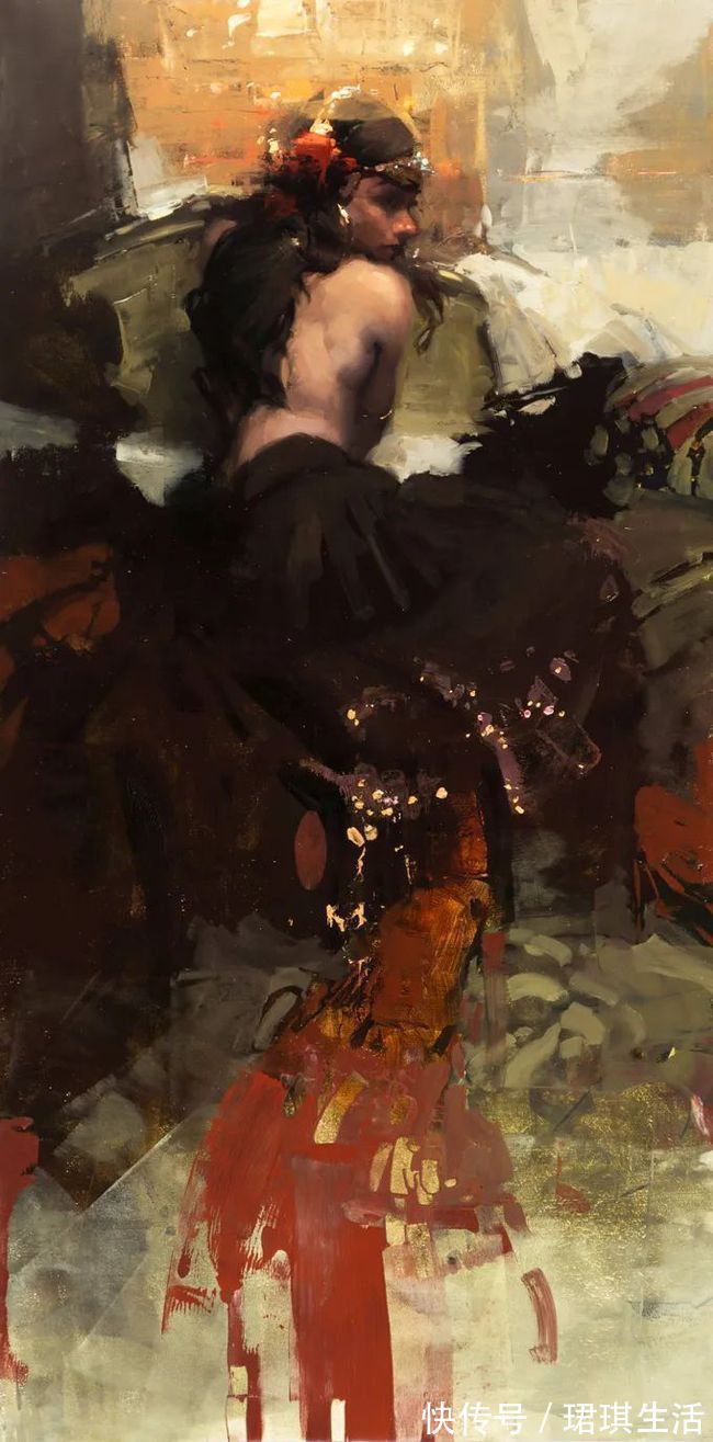 艺术家$艺术家杰里米·曼恩的油画,颜色既生动又大气!