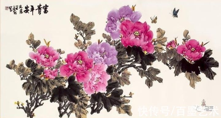 花鸟画！小写意牡丹画，美醉了