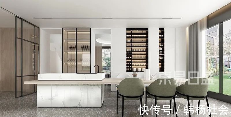 极简风|750㎡极简风别墅设计,日子不紧不慢,生活不急不躁