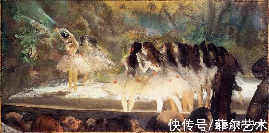 安格尔$法国艺术大师埃德加·德加舞女125幅油画作品,美翻了