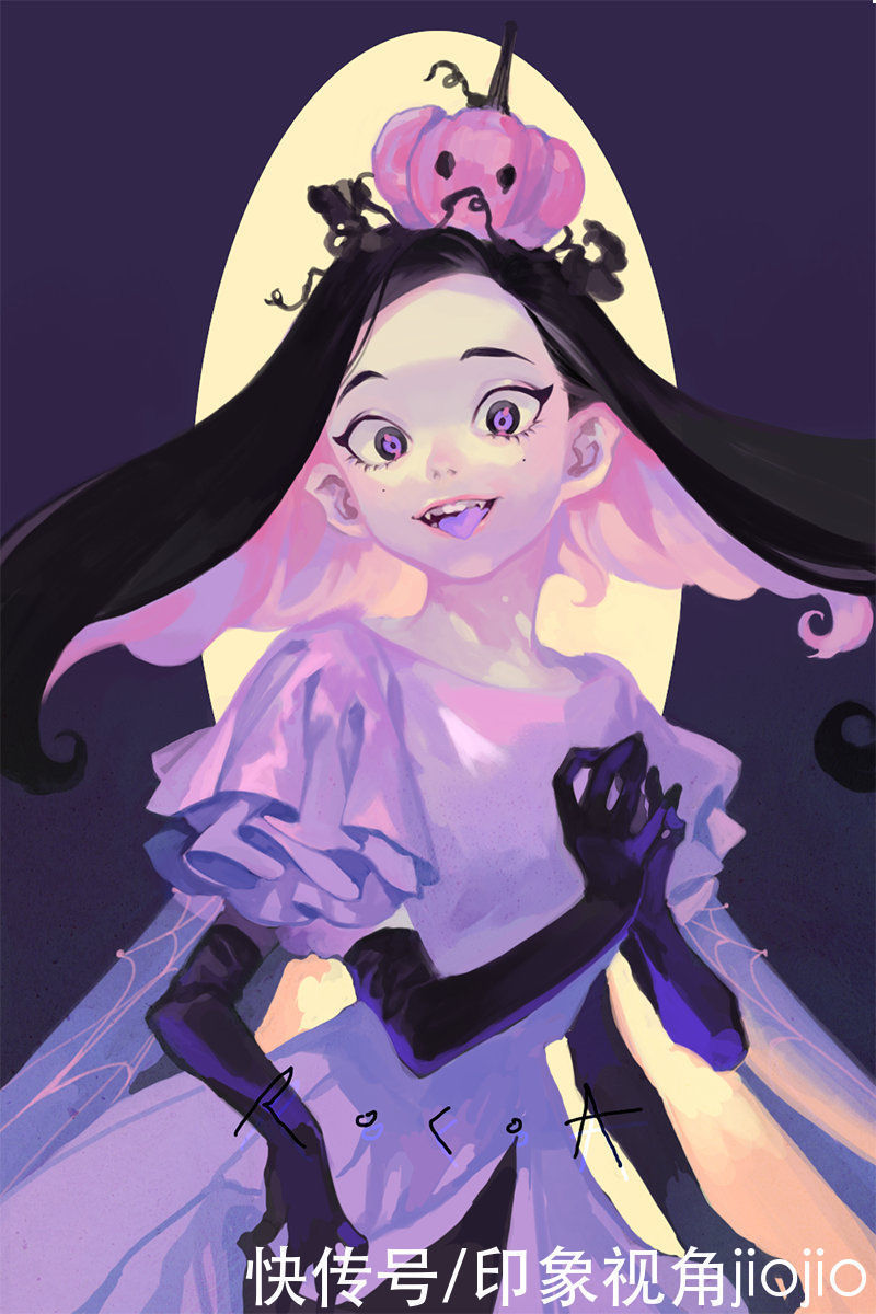 插画师#画风轻盈的少女插画,将人物刻画的生动,有着独特的美感