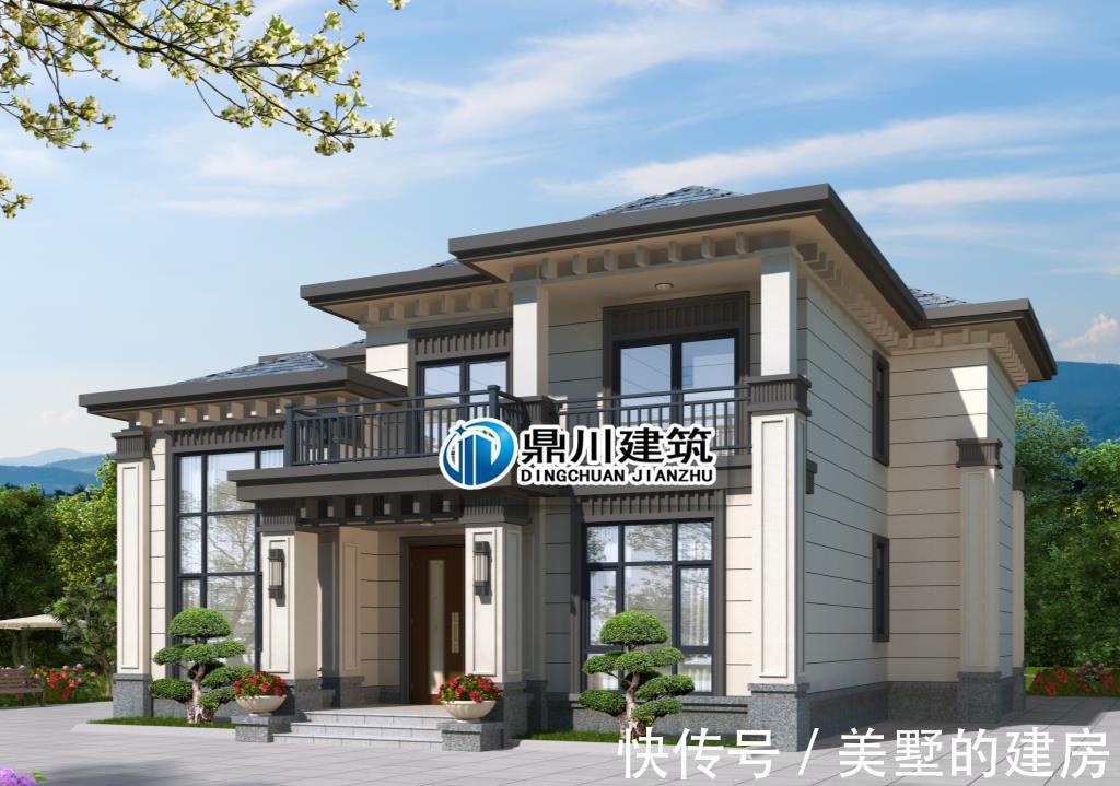 传统|5款新中式二层农村别墅，低调大气，中式传统美永不过时