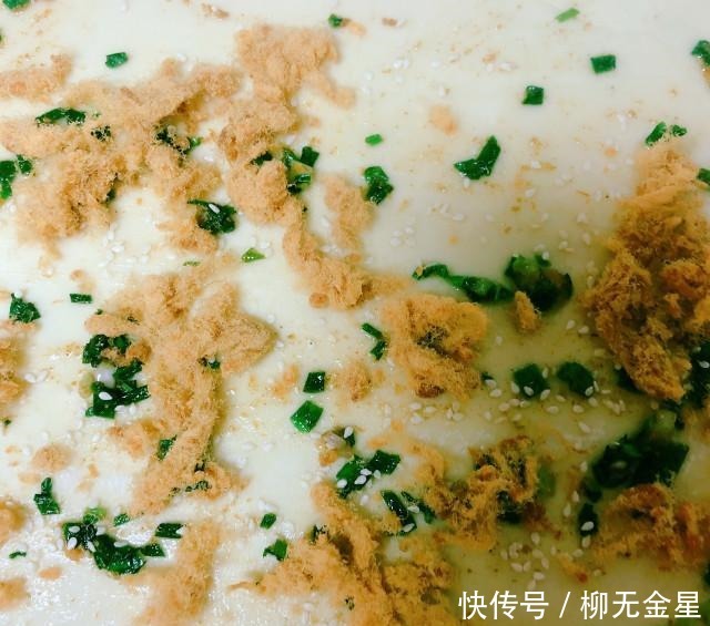 葱油饼|肉松葱油饼,层层肉松,葱花香浓,太好吃了