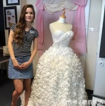 女子|女子突发奇想做了件“婚纱”,得知用的材料后,尴尬