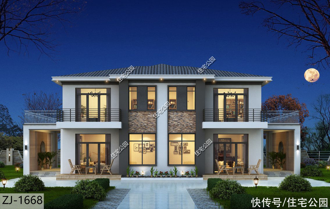 别墅|2021年就建这10套别墅吧,双拼设计太绝了,尤其是第6套特别实用