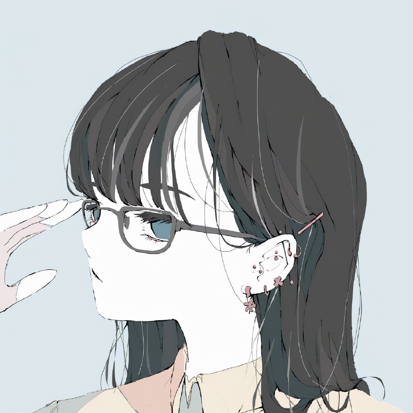 大佬&这位画师大佬的作品好适合做头像啊,情绪表达简直绝了