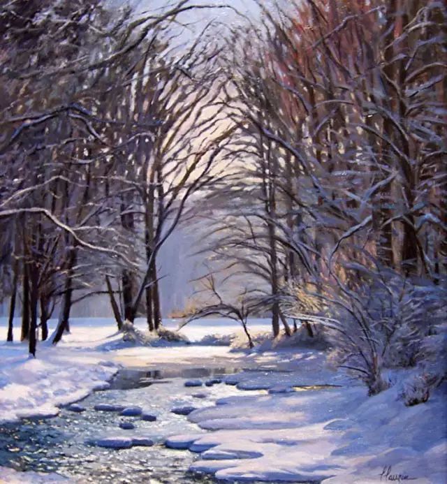 油画#加拿大画家Lili Anne Laurin的风景油画,在形色光影中倾洒出绝美风景