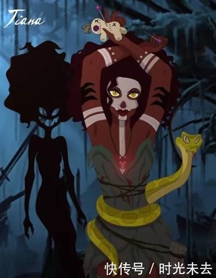 公主|毁童年你没见过的迪士尼公主,夜幕降临化身魔鬼的公主要去觅食