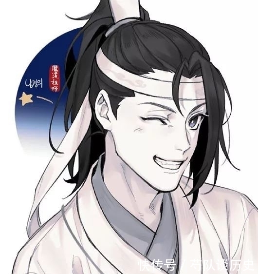 画师!魔道祖师:韩国画师笔下的众人,景仪是个小可爱,瑶妹今天二米七
