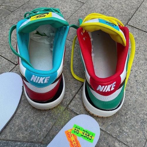 第一次曝光！Nike Dunk Low “ Free 99 ” 不对称鸳鸯设计太炸了！