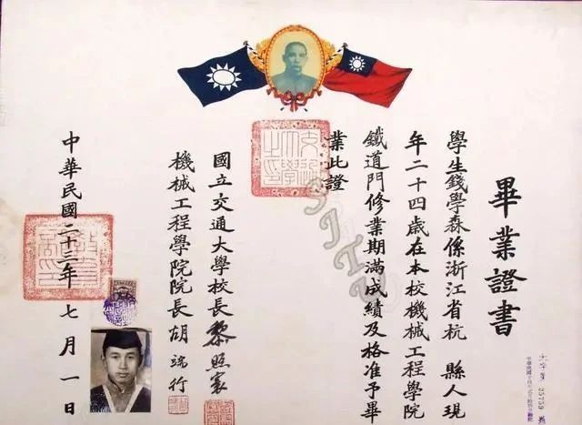 用笔|钱学森毕业证上的字迹,堪称大家风范,用笔精到,点画精准,到位