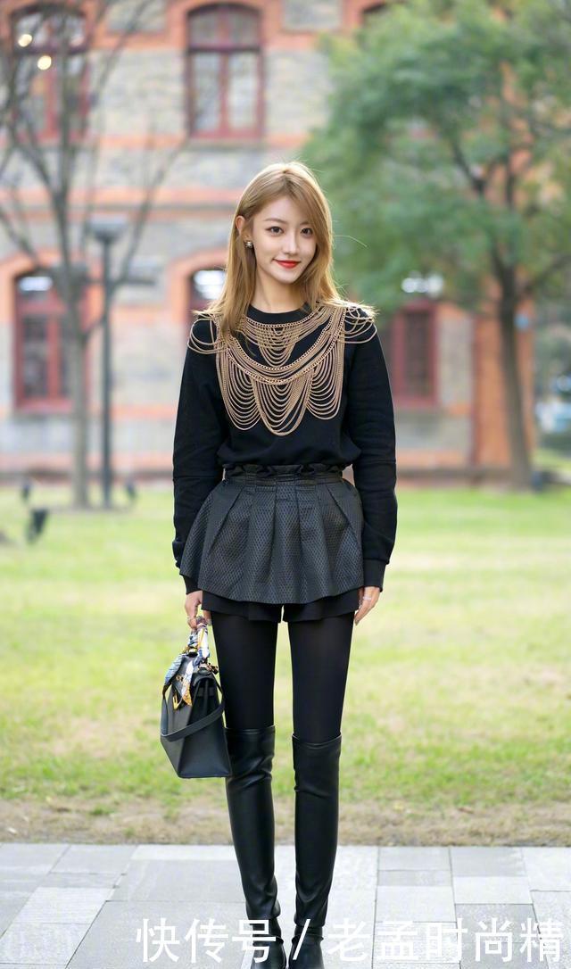 冬天的靴子怎么选? 美女选择过膝长靴, 显高显瘦、时髦又暖和