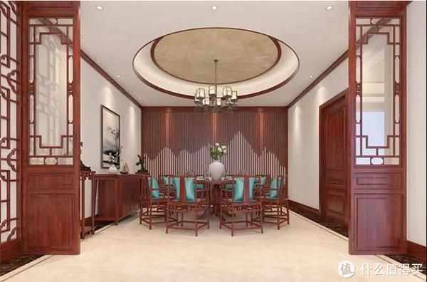 别墅|发现一对西安夫妻的新家,358㎡中式红木别墅,一进门把我迷住了