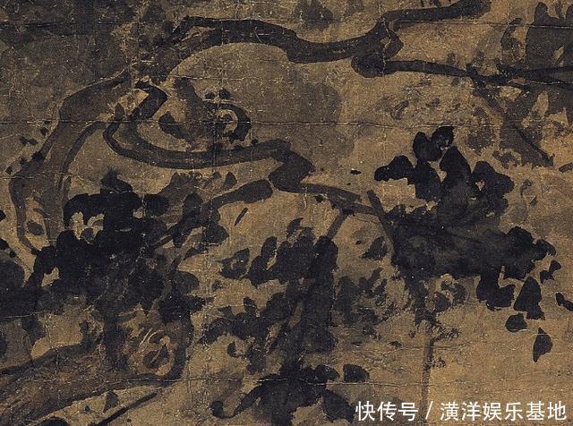 老虎&700年前的古画,疑似出现穿越中的老虎,画中老人表情更奇怪
