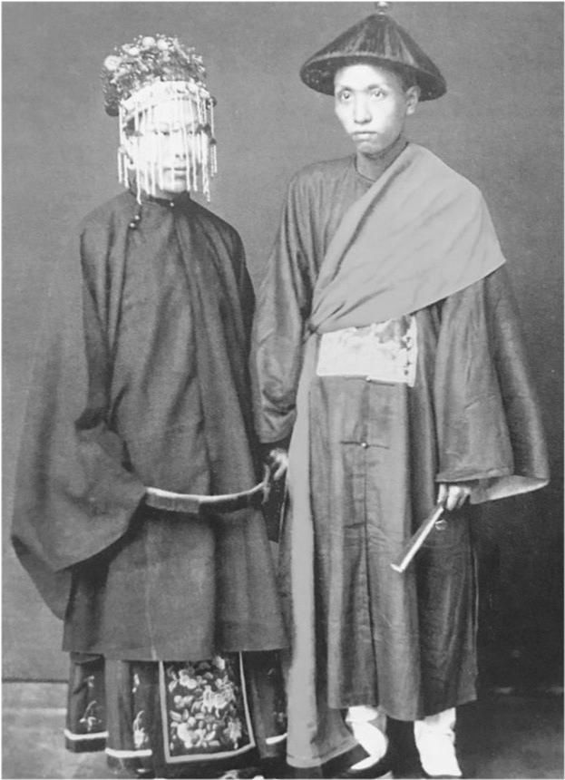 妻子|晚清夫妻老照片:图3眉目传情,图4是堪称晚清“最有名”的夫妻