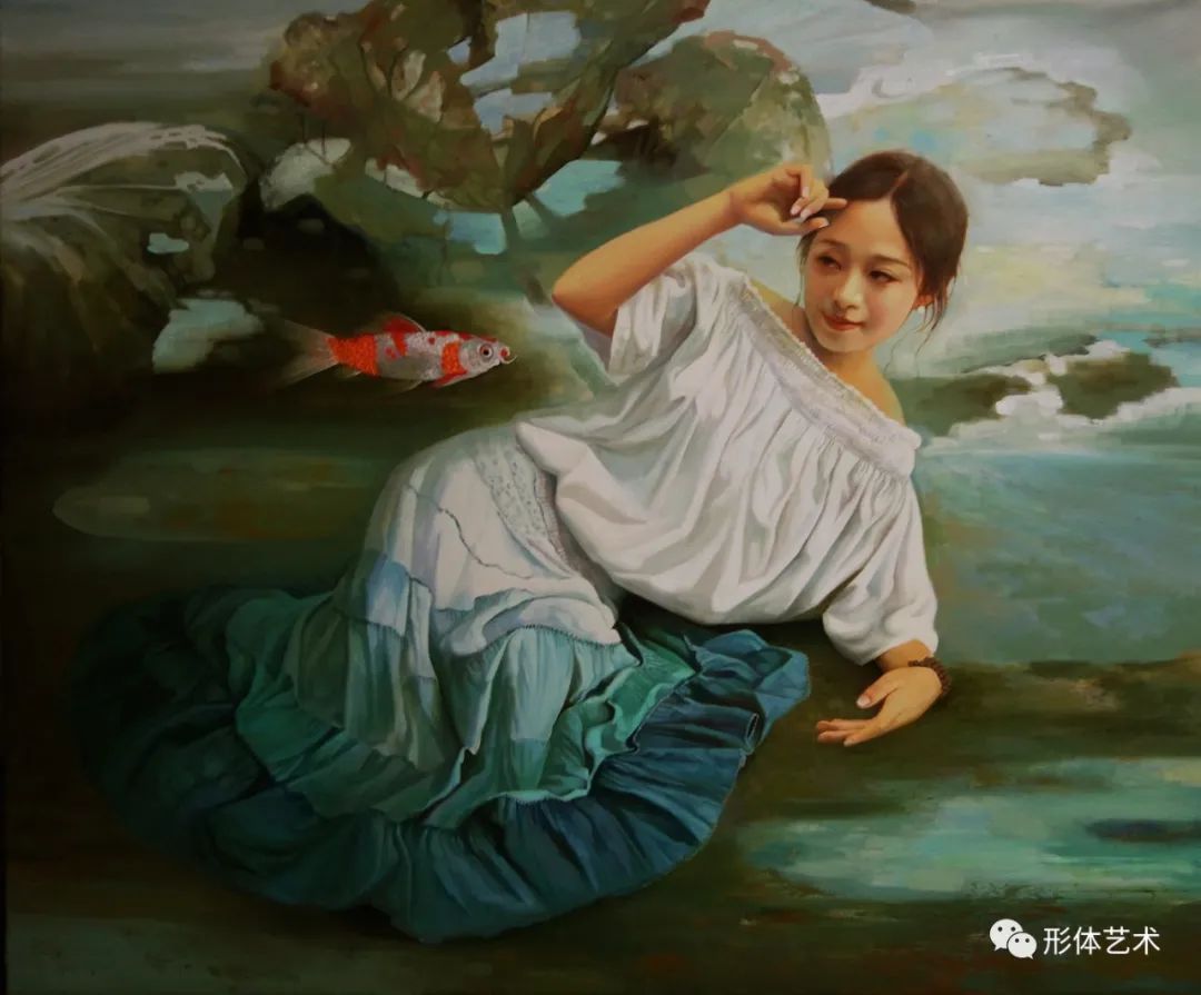 熊燕|熊燕 画中的女子,灵动大方,仙气飘飘