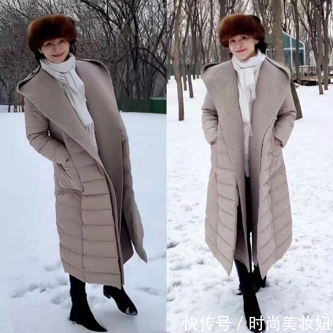 时尚博主|这才是中年“羽绒服”该有的穿搭,保暖藏肉显气质,50岁该学学