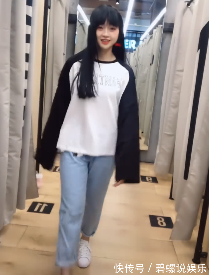 小姐姐|一173高小姐姐因腿粗,虽穿了“口红裤”,但还是150既视感