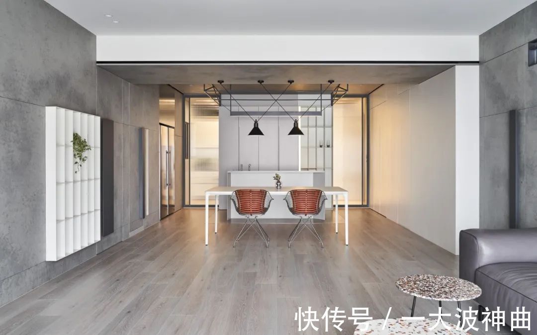 卧室|100㎡简约工业风,低调安静的水泥灰,装出别样高级的美