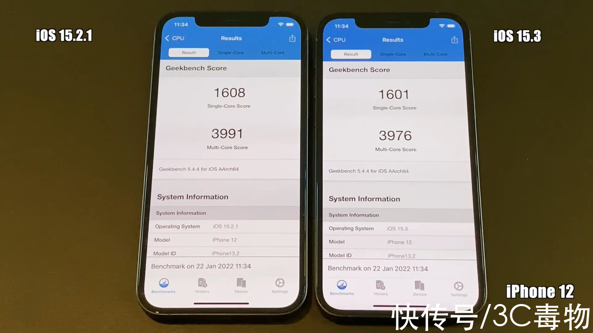 单核|iOS15.3升级后表现如何？8部iPhone实测，这几部不建议升级