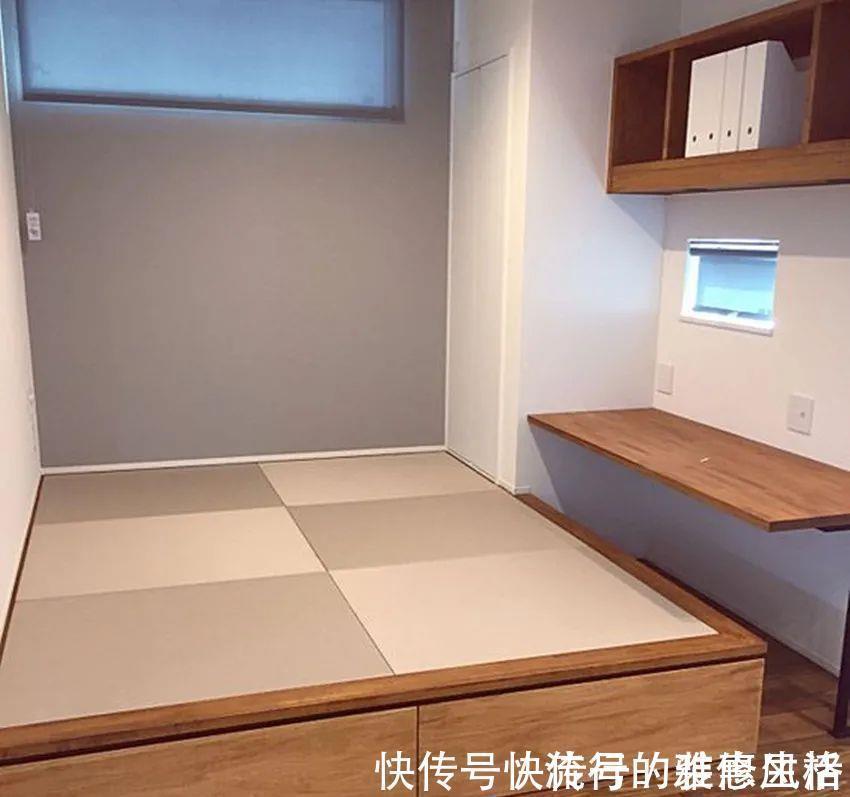 小户型|头次见榻榻米还能这么装,拐角掏空装悬空书桌,当床又当椅子!