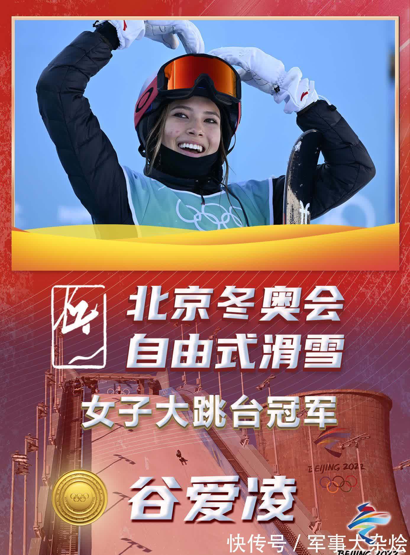 谷爱凌|［北京冬奥会］谷爱凌夺得自由式滑雪女子大跳台冠军