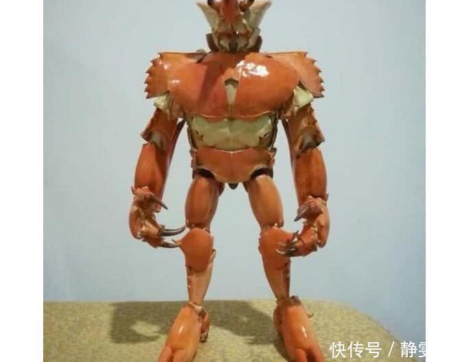 小沙发|万物皆可手办,知了做出异形的感觉,小龙虾壳变身恶魔龙