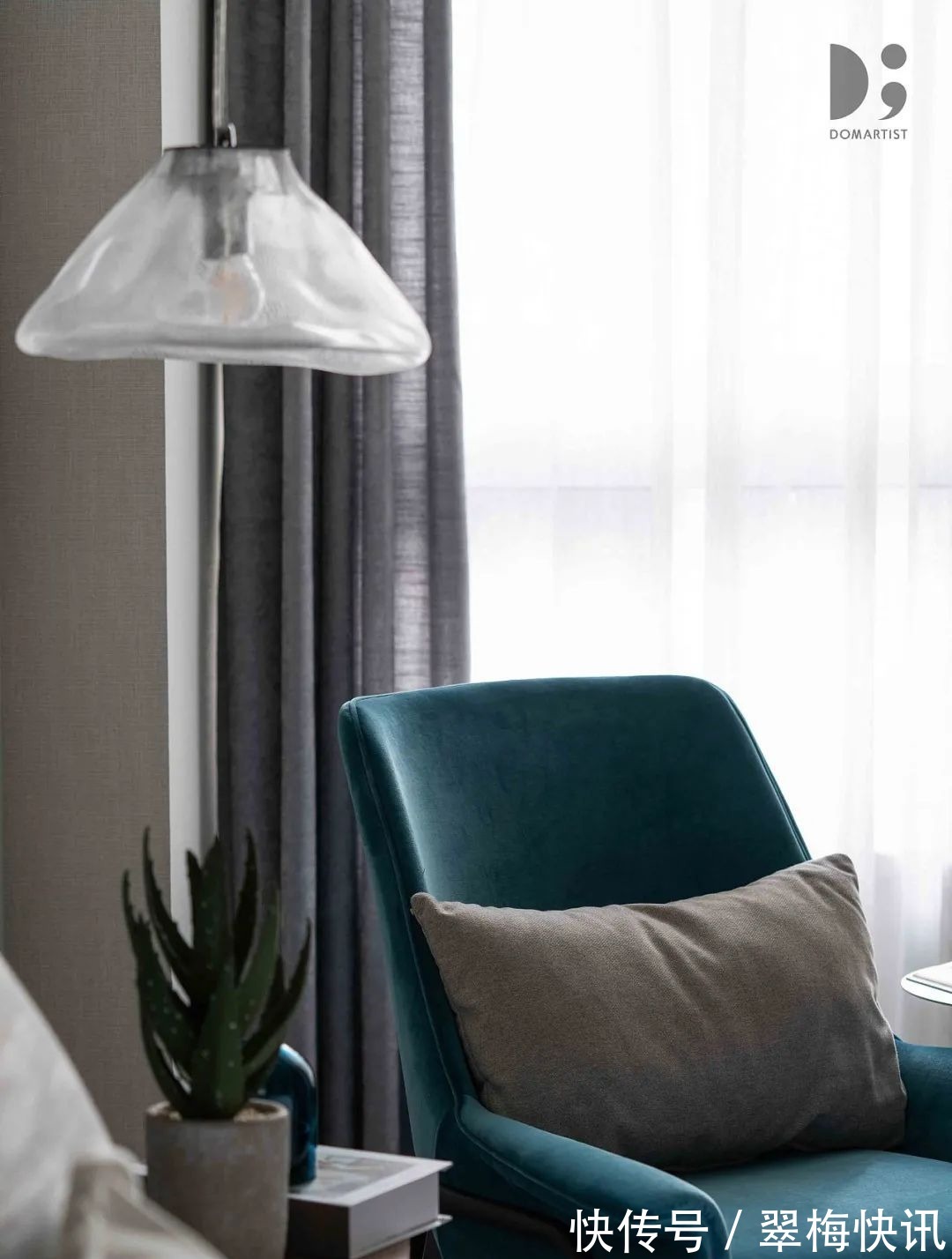 空间|116㎡现代简约,简洁优雅的空间,加入深色与绿植,稳重舒适