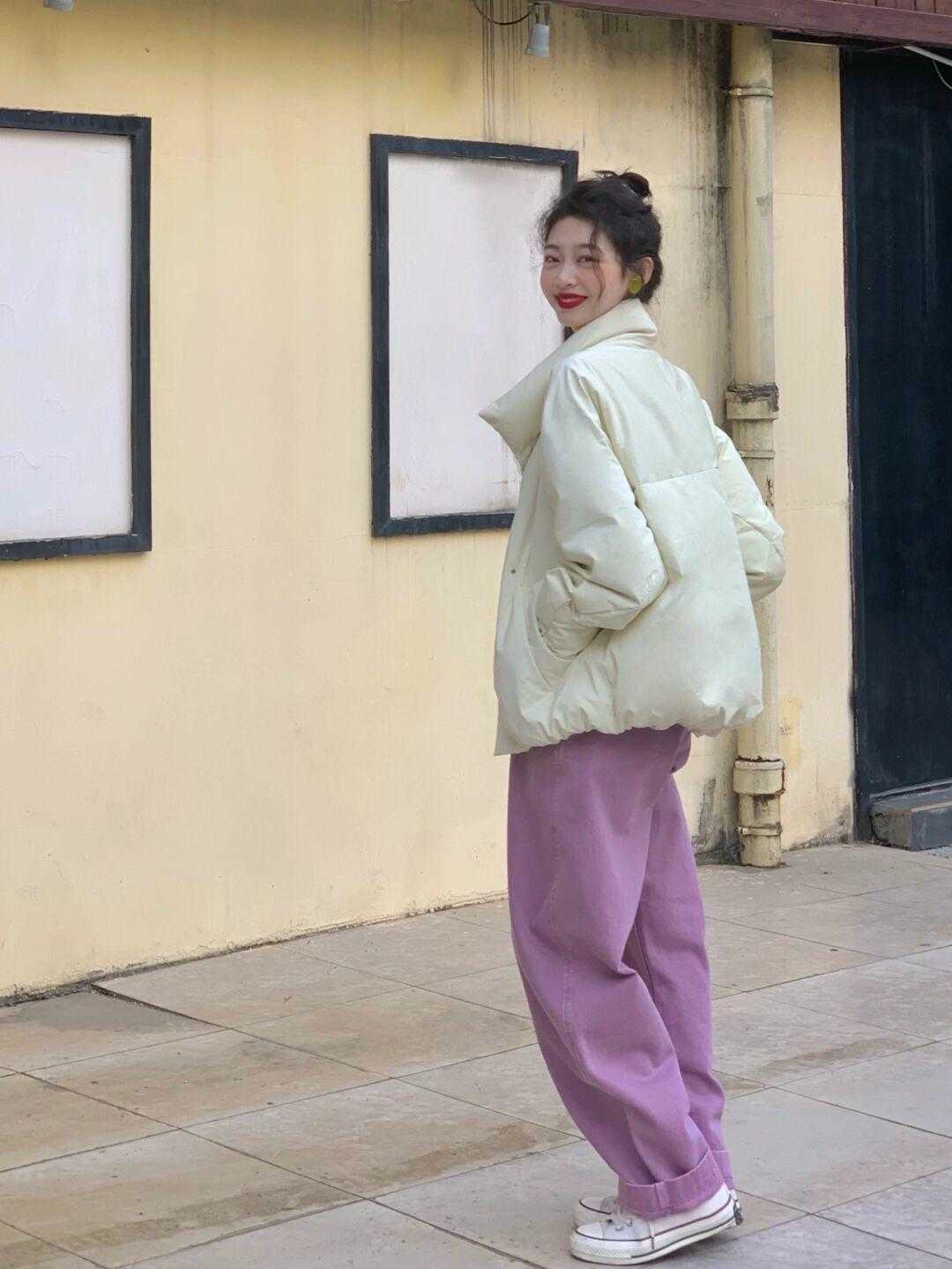 小姐姐|短款羽绒服,小个子小姐姐的绝佳选择