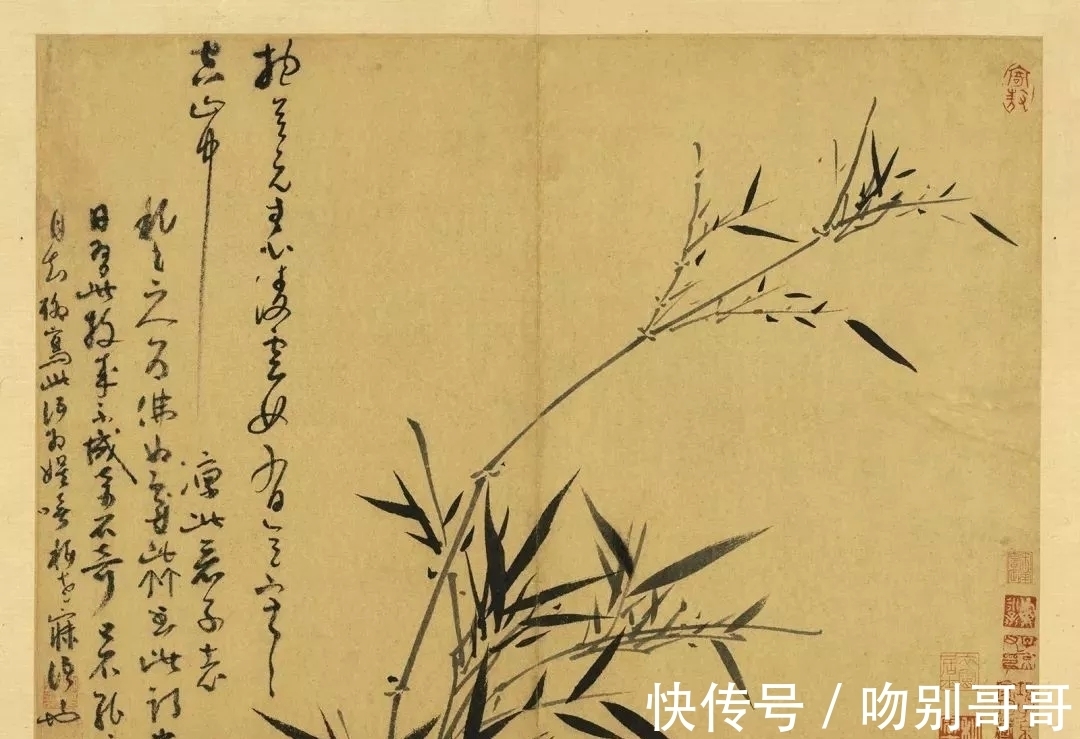 画竹!吴镇画竹,超凡脱俗!