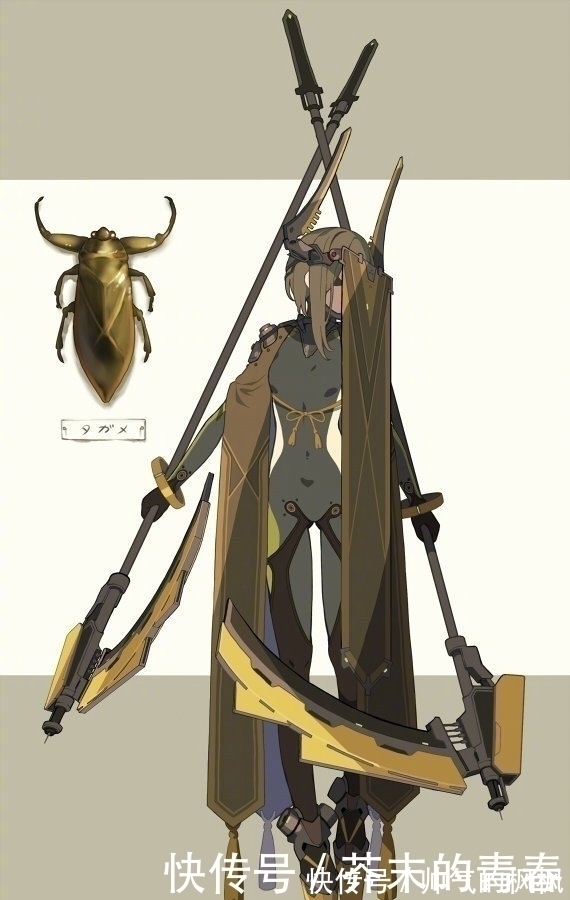 拟人化!昆虫×机械×美少女,这位画师的拟人化,实属“惊艳”